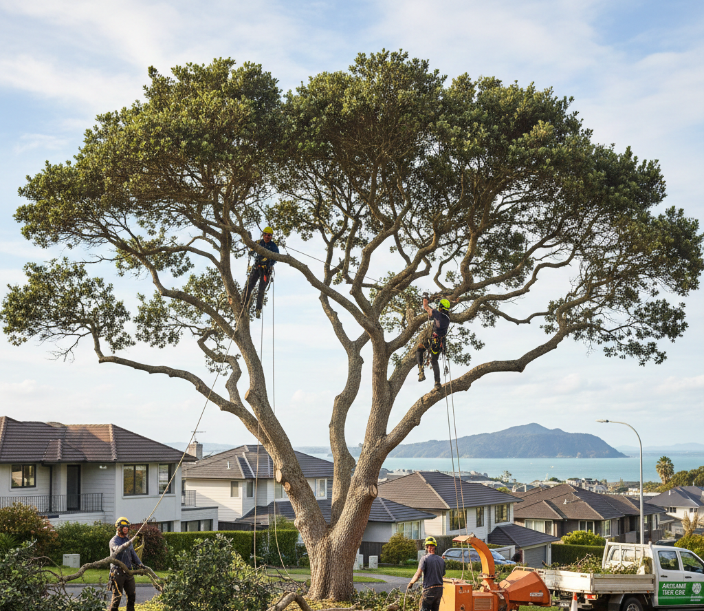 Professional tree pruning service in Auckland